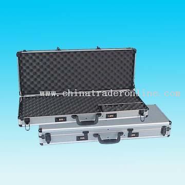 Aluminum Gun Case with High Density Egg Shape Foam in Upper and Bottom Lid from China